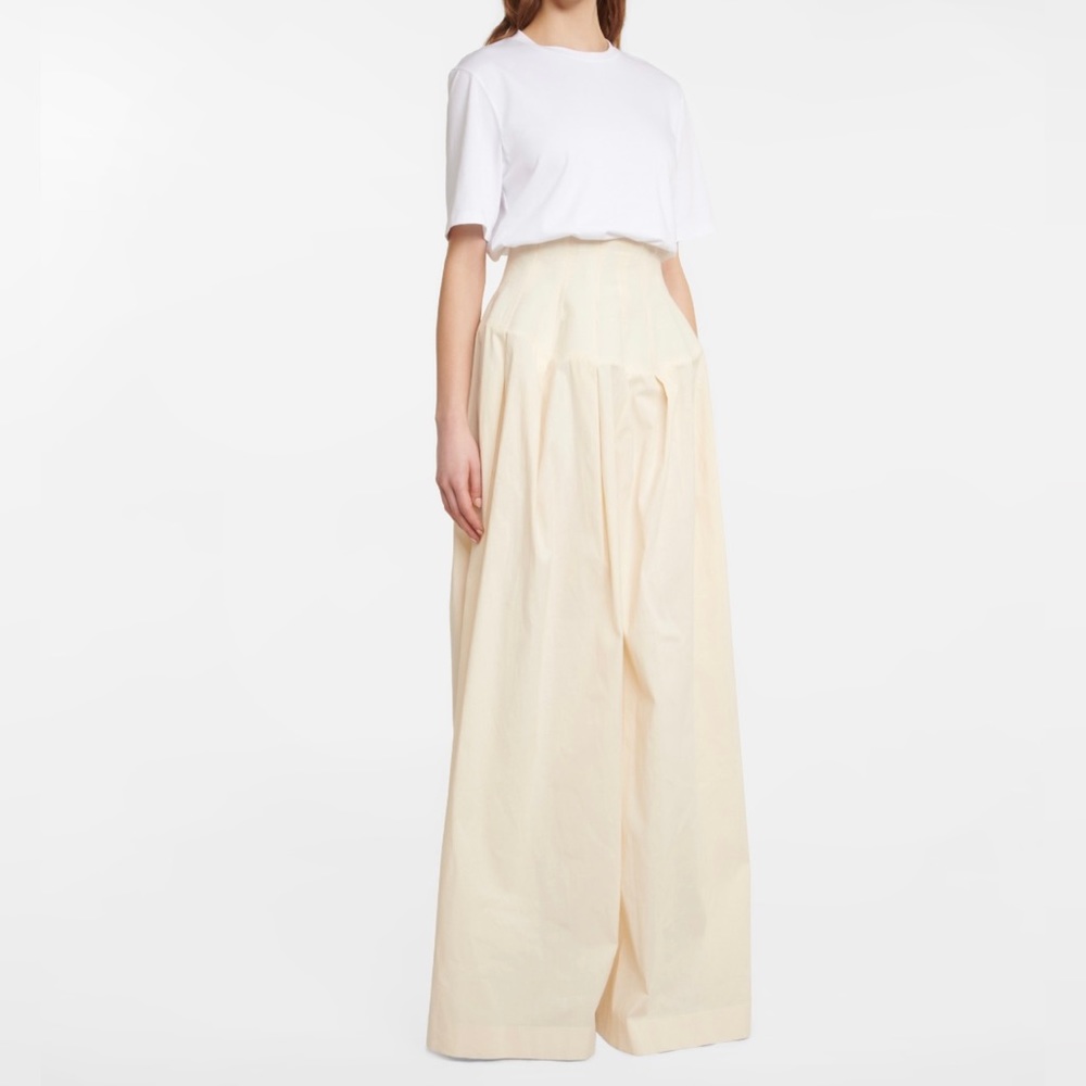 The Row Trude Pintuck Wide-Leg Pants